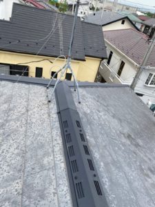 神奈川県|茅ヶ崎市:屋根の棟板金を交換しました！