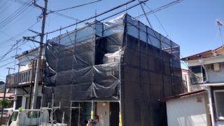 神奈川県|横須賀市:仮設足場の組み立て工事です！