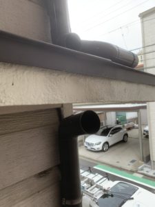 神奈川県|横浜市西区:雨樋の修理・修繕を行いました！
