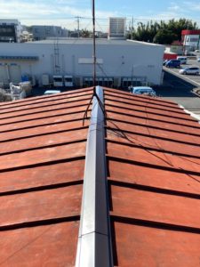 神奈川県|川崎市中原区:屋根棟板金交換のリフォーム・修繕を行いました！