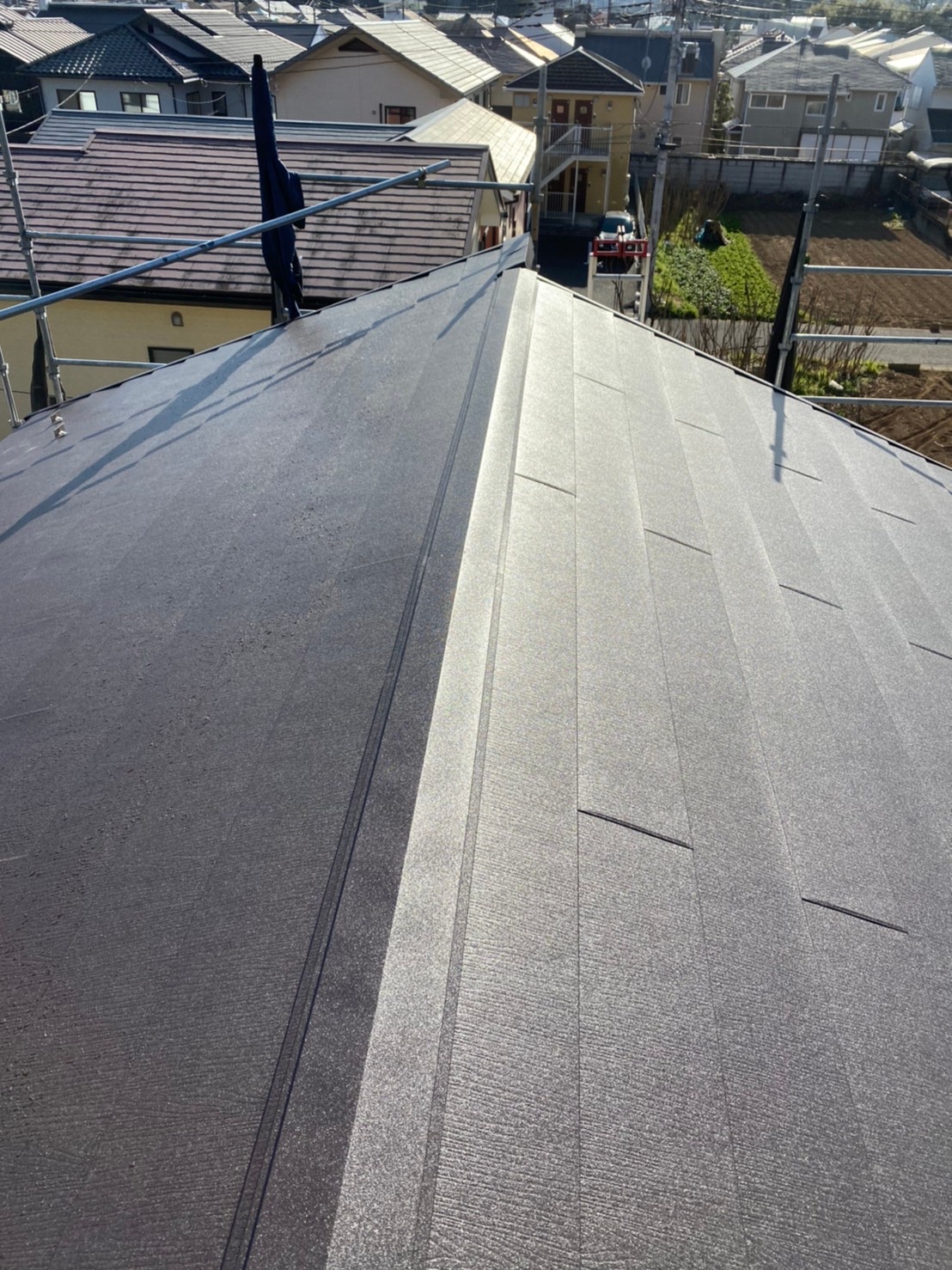 神奈川県|横浜市港北区:屋根カバー工法によるリフォームを行いました！