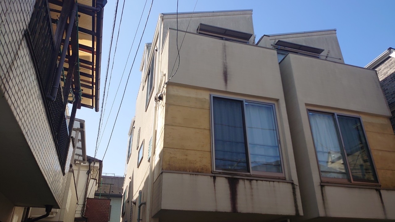 東京都中野区S様邸の外壁塗装事例:施工前