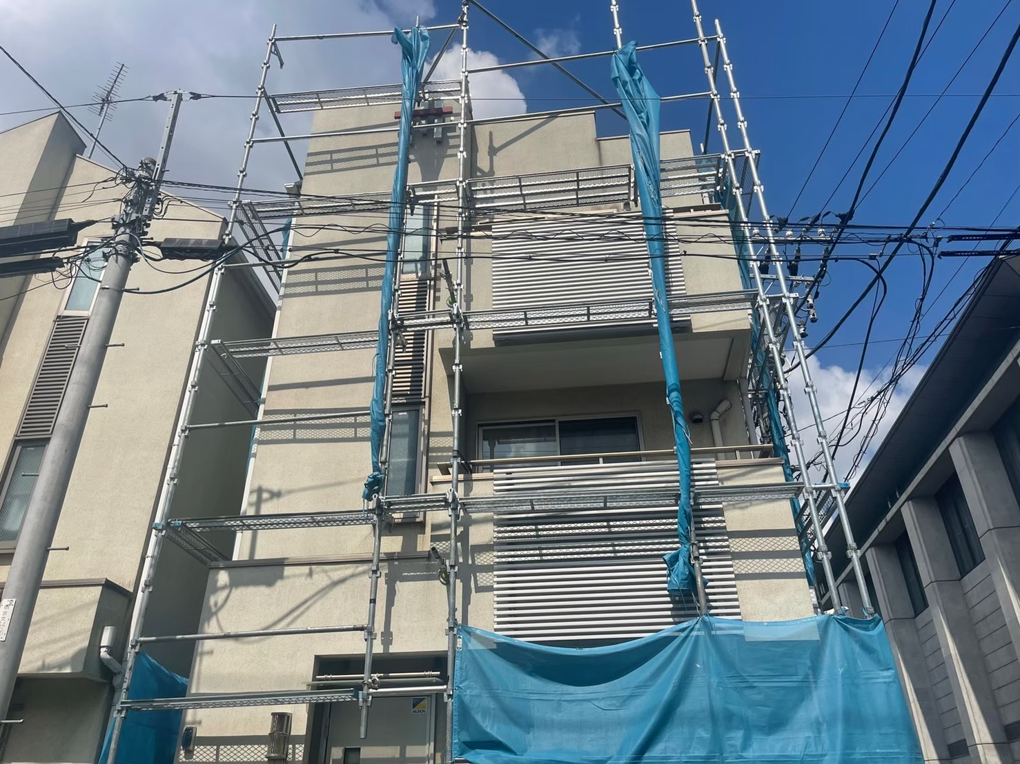 川崎市中原区の外壁塗装事例：施工前