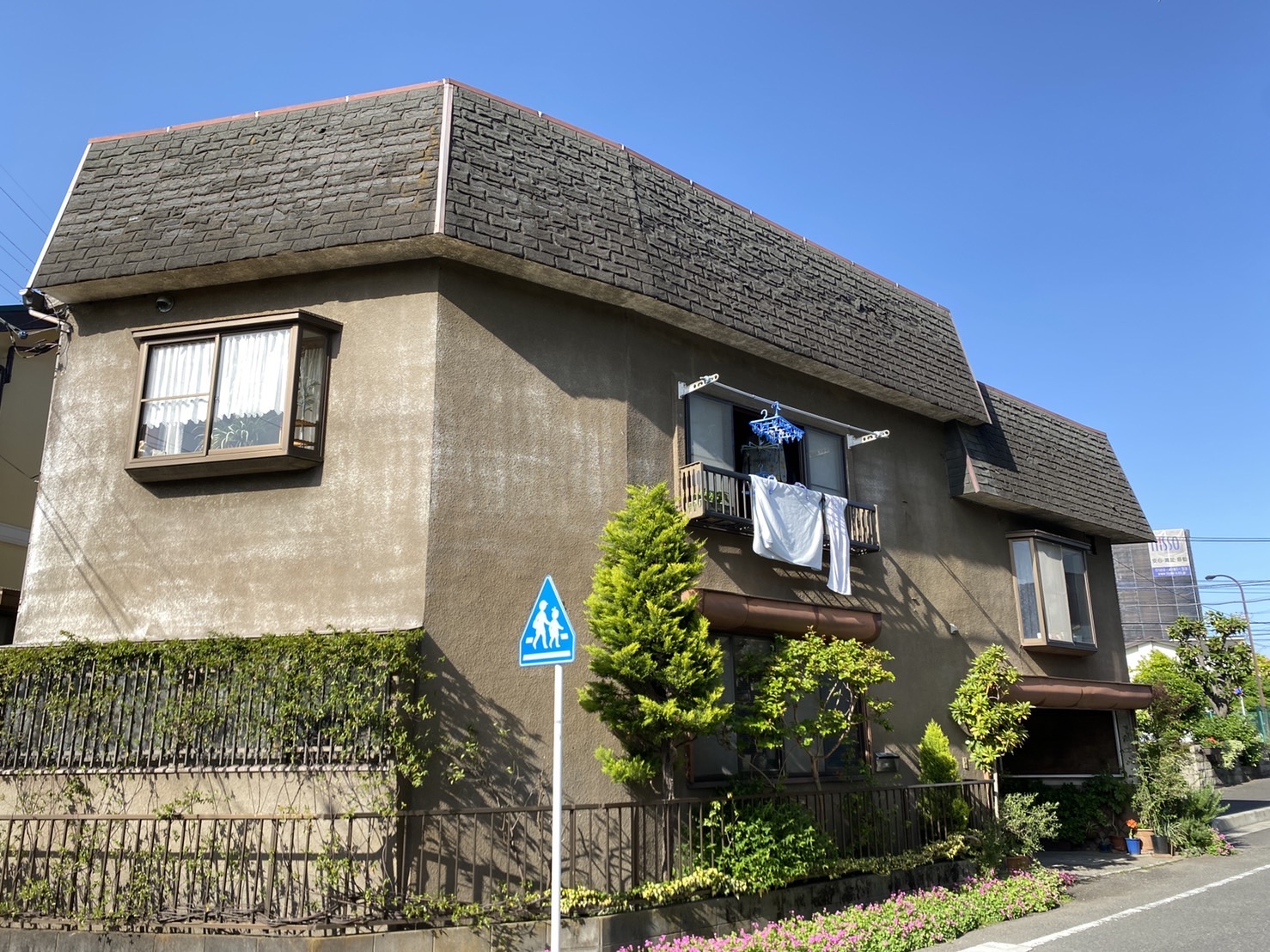 相模原市緑区の外壁塗装事例：施工前