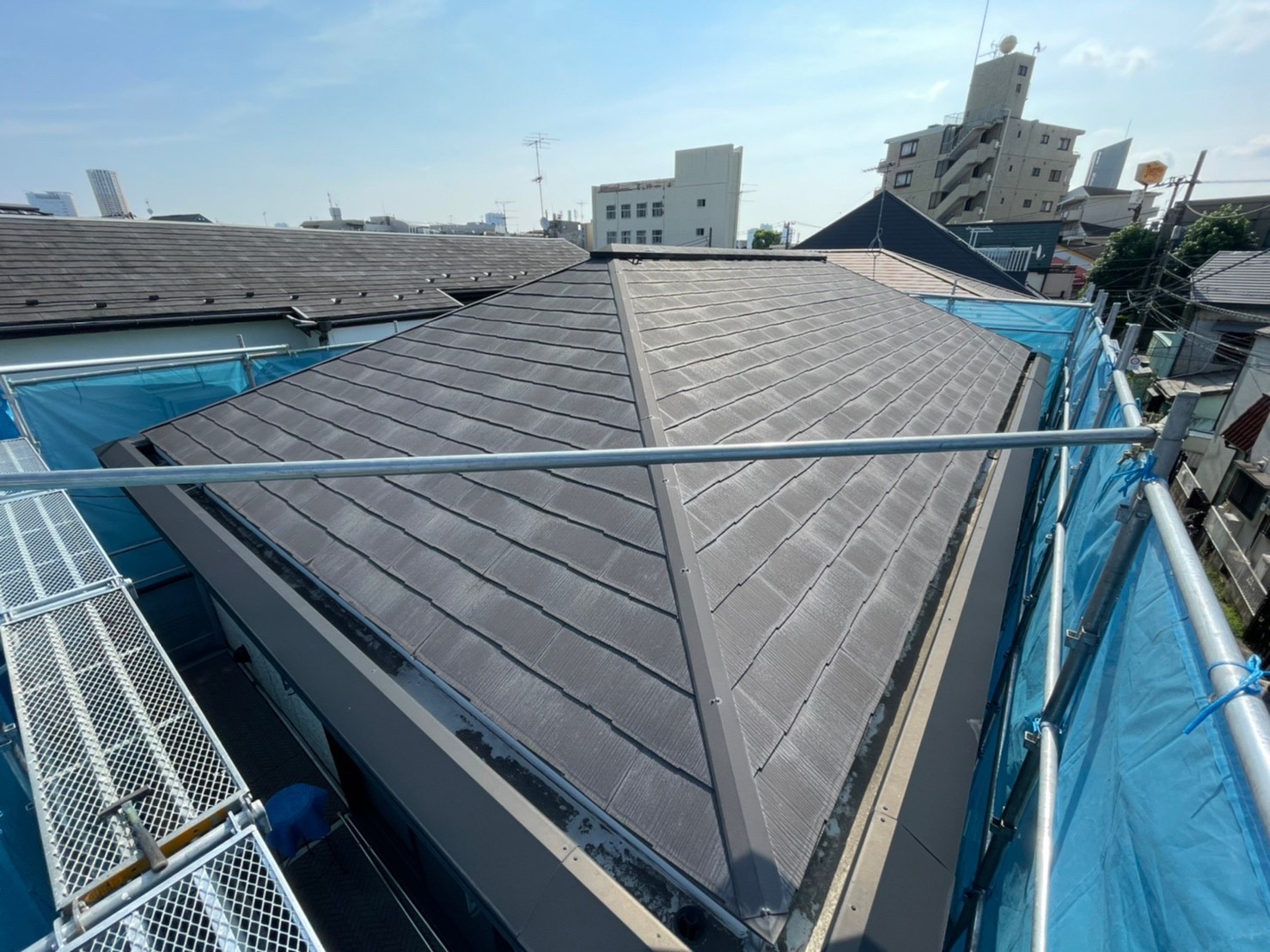 東京都目黒区 屋根カバー工法 施工前