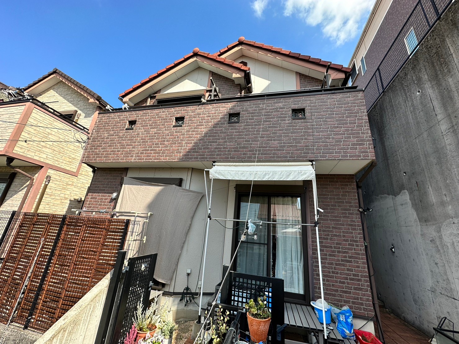 川崎市高津区の外壁塗装事例：施工前