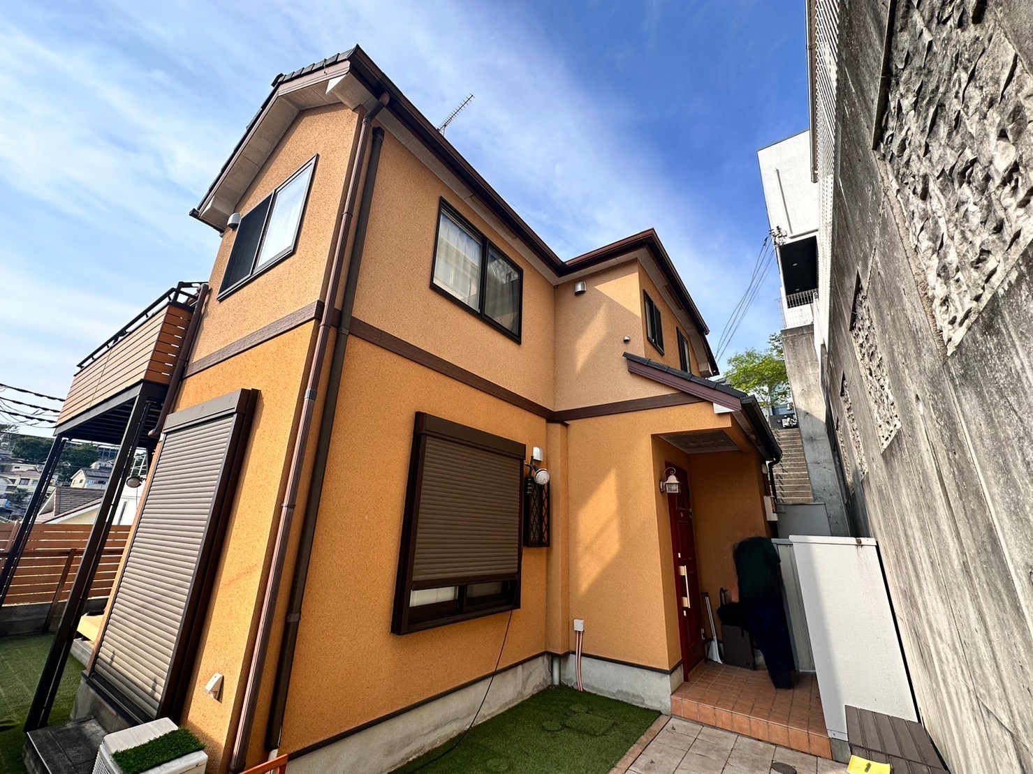 川崎市宮前区の外壁塗装事例：施工前