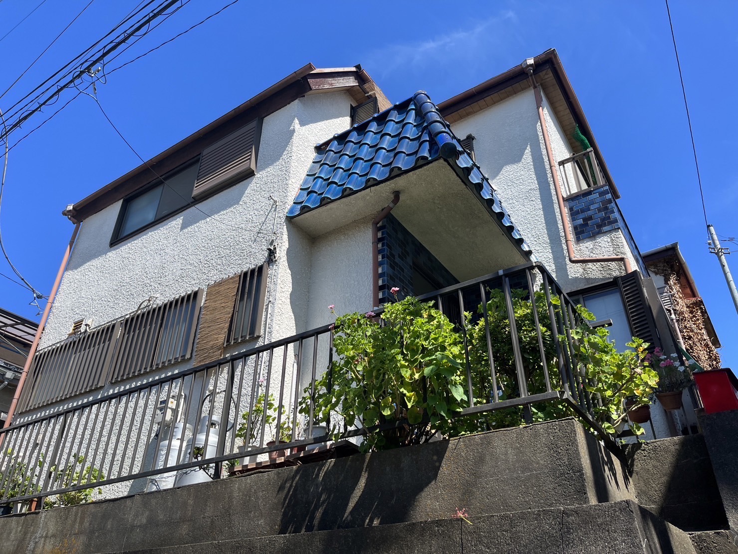 東京都武蔵野市の外壁塗装事例：施工前（1）
