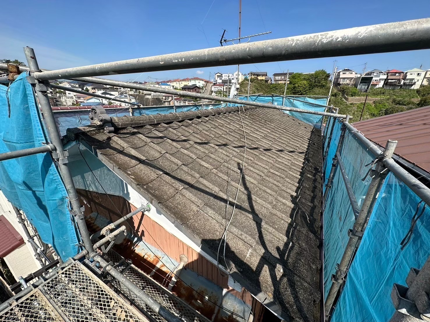 施工前:横浜市南区の瓦屋根