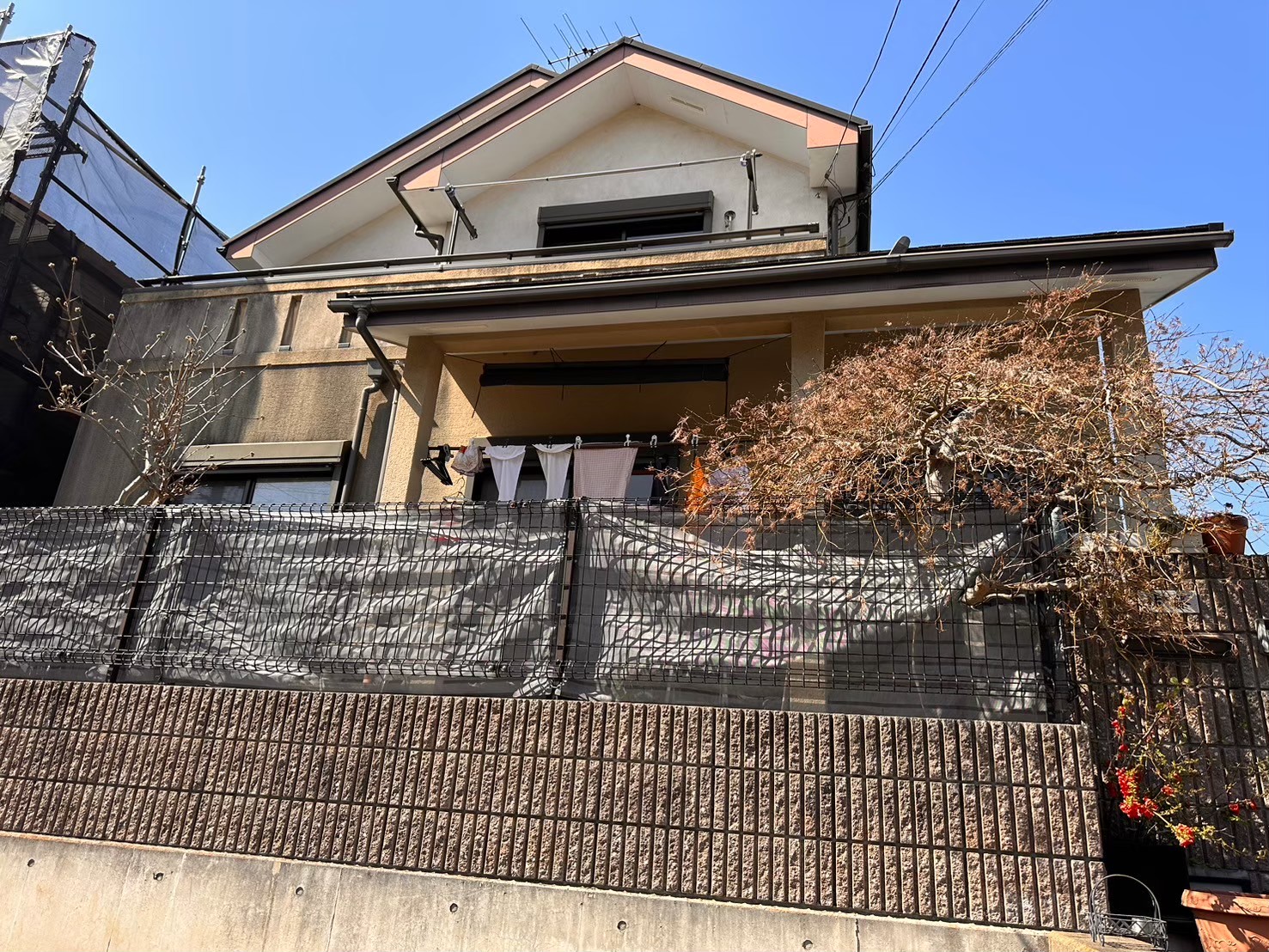 東京都品川区 外壁塗装（ジョリパット仕上げ）施工前