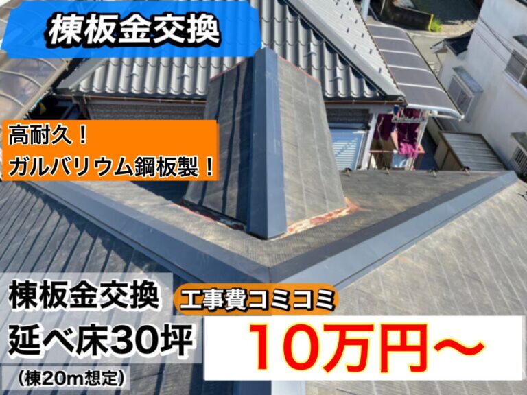 棟板金交換工事