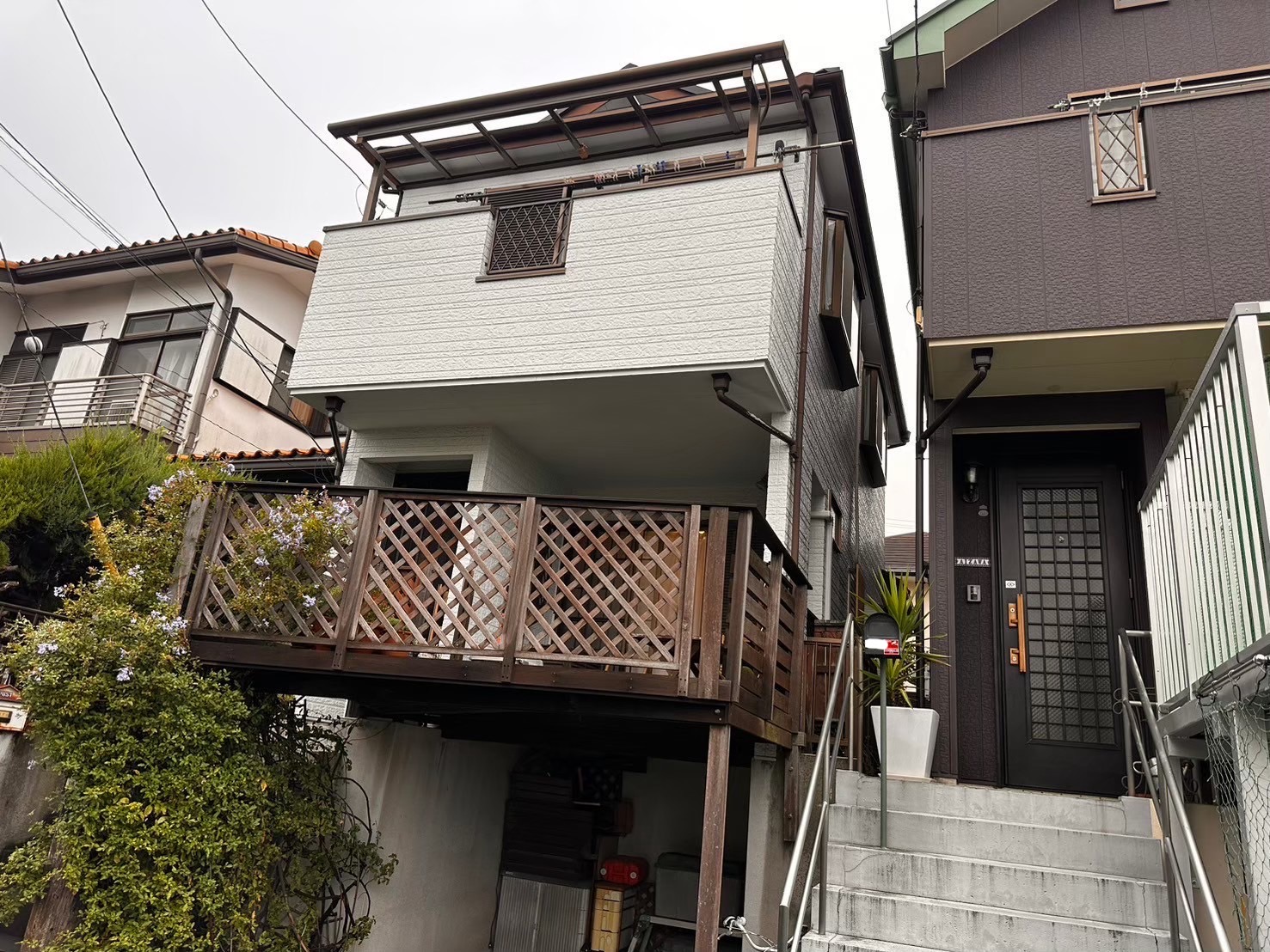 小田原市の外壁塗装事例：施工前