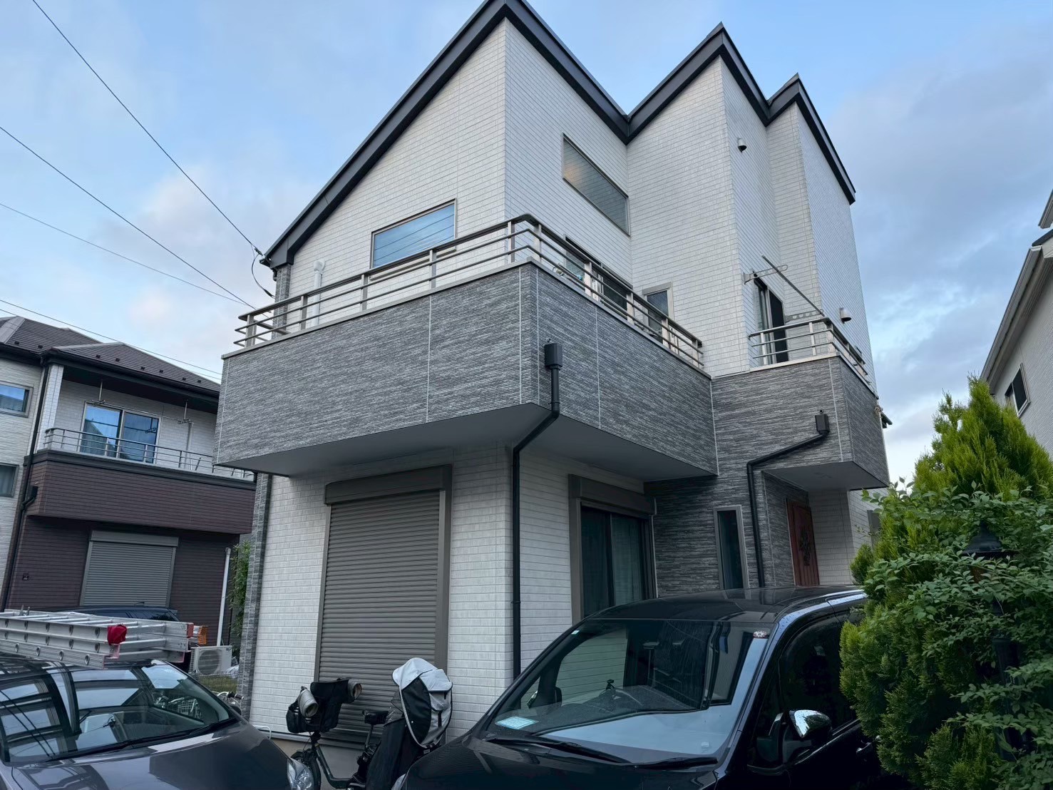 東京都稲城市の外壁塗装事例：施工前