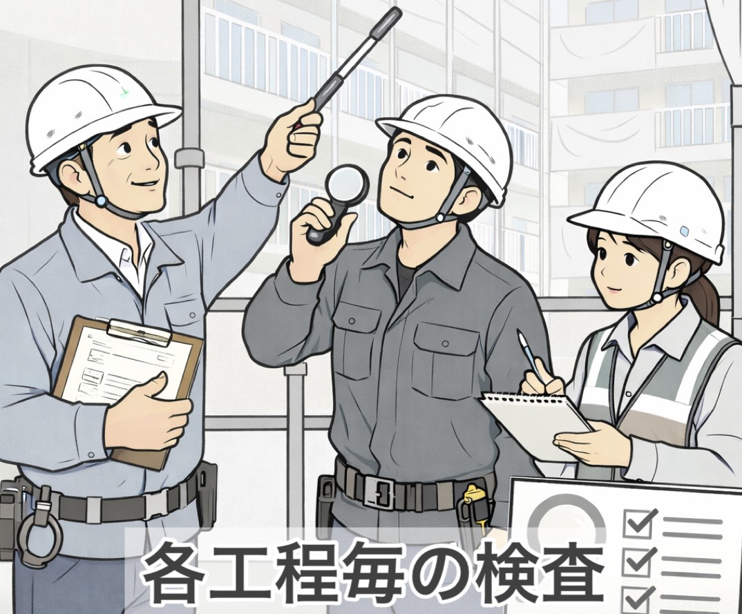 膜厚検査機とチェックシートによる塗装工程の品質検査