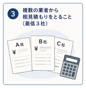 複数業者から相見積もり